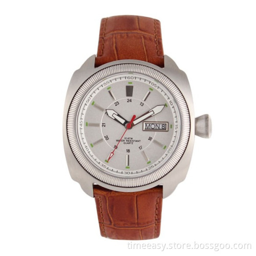 Fashion Watch Wrist Watch for Unisex, Genuine Leather Band Watch